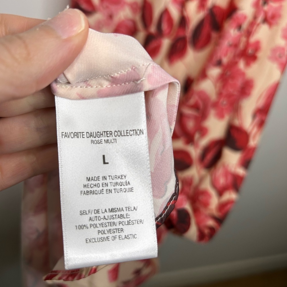 Favorite Daughter The Envy Slip Midi Dress in Rose Multi Size Large - Picture 6 of 10